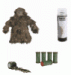 Ghillie suits, camo, nets, cloth