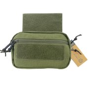 Conquer Drop Down Utility Pouch Green