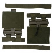 Conquer QR buckle set for tactical vest Green