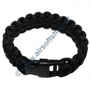 Bracelet Paracord Black size L