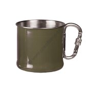 Steel carabiner cup 500 ml