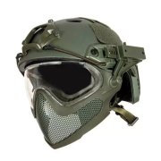 Helmet FAST PJ Piloteer II Green