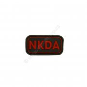 Patch NKDA red - 3D plastic