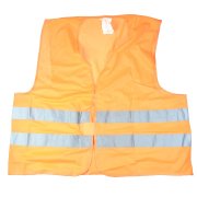 BW Orange warning vest light