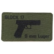Nášivka GLOCK 17 9mm Zelená