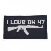Nášivka I LOVE AK47 Black