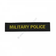 Patch Label black MILITARY POLICE