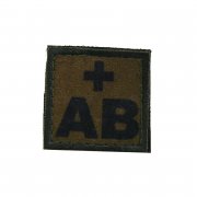 Patch blood type AB+ olive