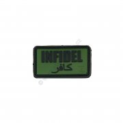 Patch infidel small green - 3D plastic