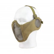 ASG face protector softened with ear protection Tan