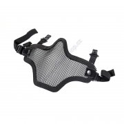 Mesh face protector w/FAST helmet clips Black