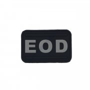Nášivka EOD černá - 3D plast