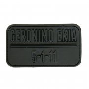 Nášivka Geronimo Ekia černá - 3D plast