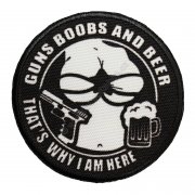 Patch GUNS BOBS AND BEER black