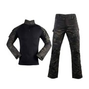 Conquer COMBAT field trousers+Tactical shirt Multica Black size S