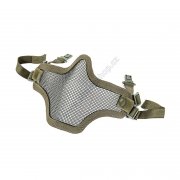 Mesh face protector w/FAST helmet clips Green