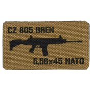 Nášivka CZ 805 BREN 5,56x45 NATO Coyote