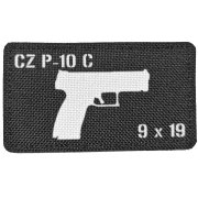 Nášivka CZ P-10 C 9mm Černobílá