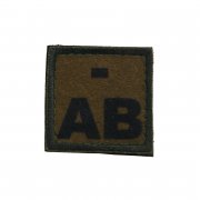 Patch blood type AB- olive