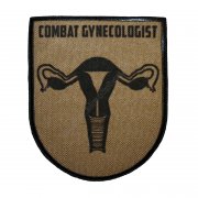 Nášivka erb Combat Gynecologist písková