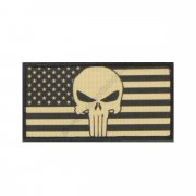 Nášivka vlajka USA Punisher písková