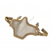 Mesh face protector w/FAST helmet clips TAN