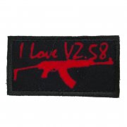 Nášivka I LOVE Vz.58 Red