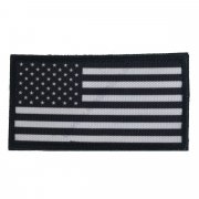 Patch US flag black/white