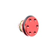 CYMA CNC aluminium flat piston head with bearing Red