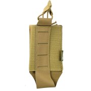 Conquer Tegris MOLLE magazine pouch 1x M4 Coyote Brown