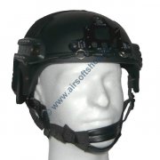 Helmet IBH with rails Black