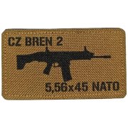 Nášivka CZ 805 BREN 2 5,56x45 NATO Coyote