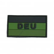 Nášivka vlajka SRN DEU menší zelená - 3D plast