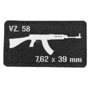 Nášivka VZ 58 7,62x39mm Černobílá