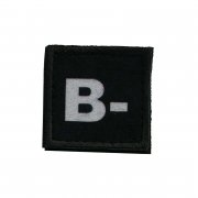 Patch blood type B- black