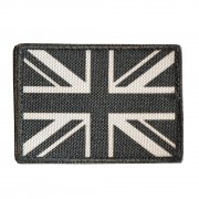 Patch GB flag grey-black