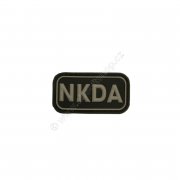 Nášivka NKDA černá - 3D plast
