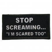 Patch Stop Screaming Black
