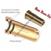 Airsoftpro MP5 NBU brass nozzle with double seal