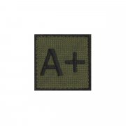 Patch blood type A+ olive