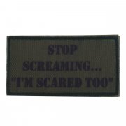 Patch Stop Screaming Olive