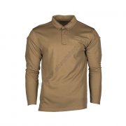 Tactical longsleeve polo shirt QD Coyote XL