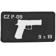 Nášivka CZ P-09 9mm Černobílá