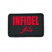 Patch infidel red - 3D plastic