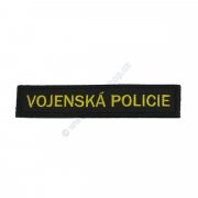 Patch Label black VOJENSKA POLICIE