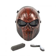 Phantom celoobličejová maska Punisher Červená