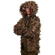 STALKER Maskovací plášť s kapucí Brown Oak M/L
