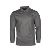 Tactical longsleeve polo shirt QD Grey S