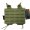 Conquer MOLLE open magazine pouch 2x M4 Green