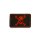 Patch Pirate Skull red - 3D plastic